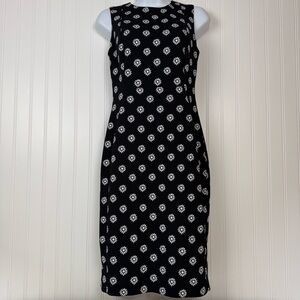 Calvin Klein Dress Womens 2 Black‎ Daisy Midi 
Sleeveless Exposed Zipper